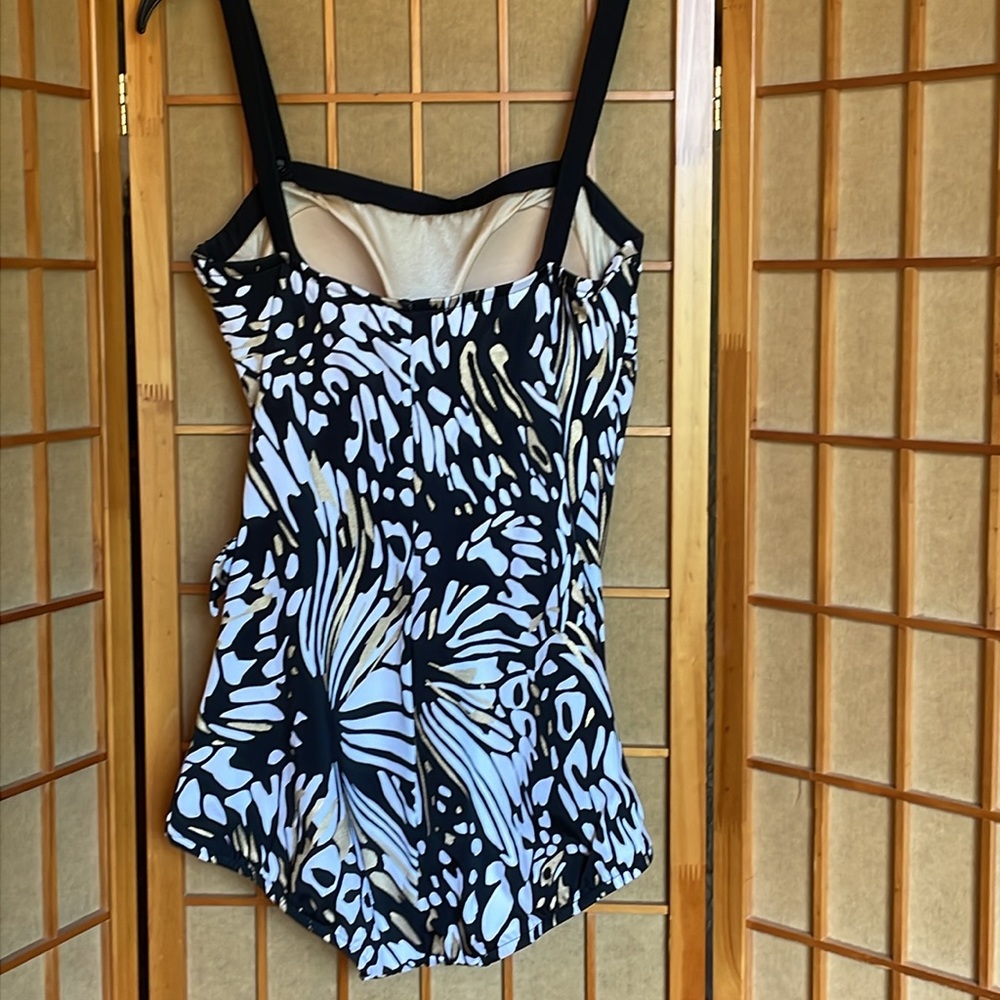 Maxine of Hollywood Swim Suit Sarong One Piece Bathing Suit - Picture 5 of 16